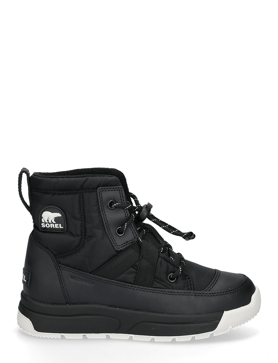 Sorel - BIG KIDS WHITNEY III MID WP - vandresko - black, black - 2