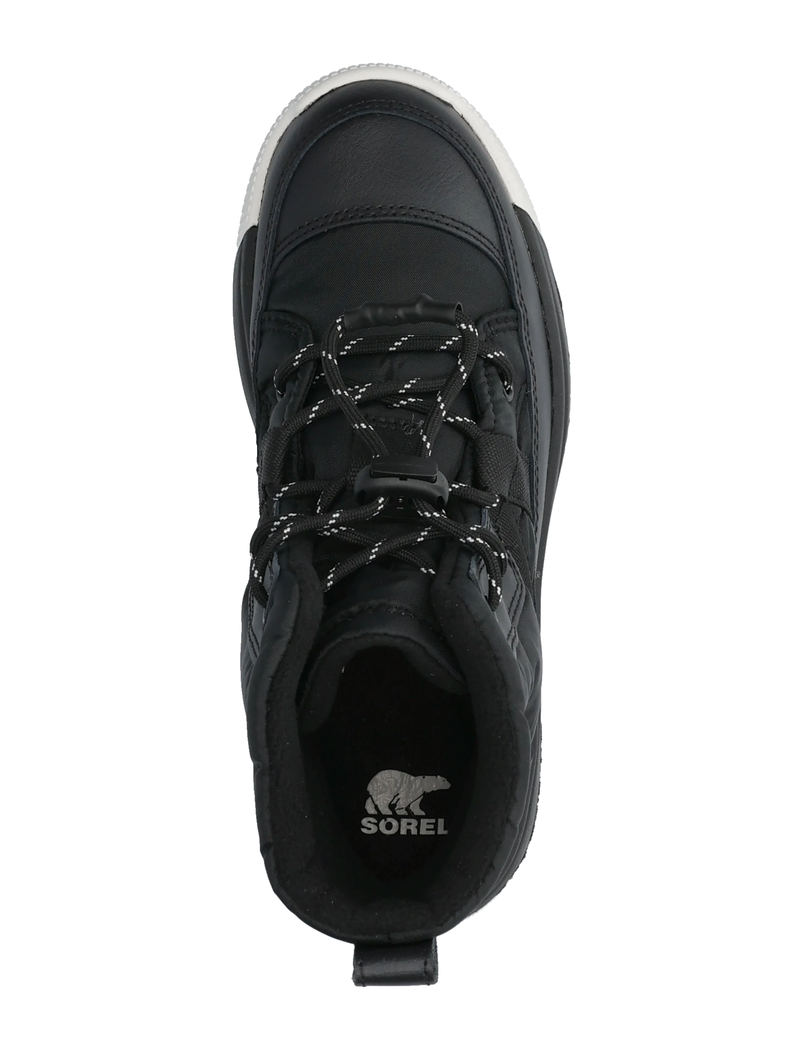Sorel - BIG KIDS WHITNEY III MID WP - vandresko - black, black - 3