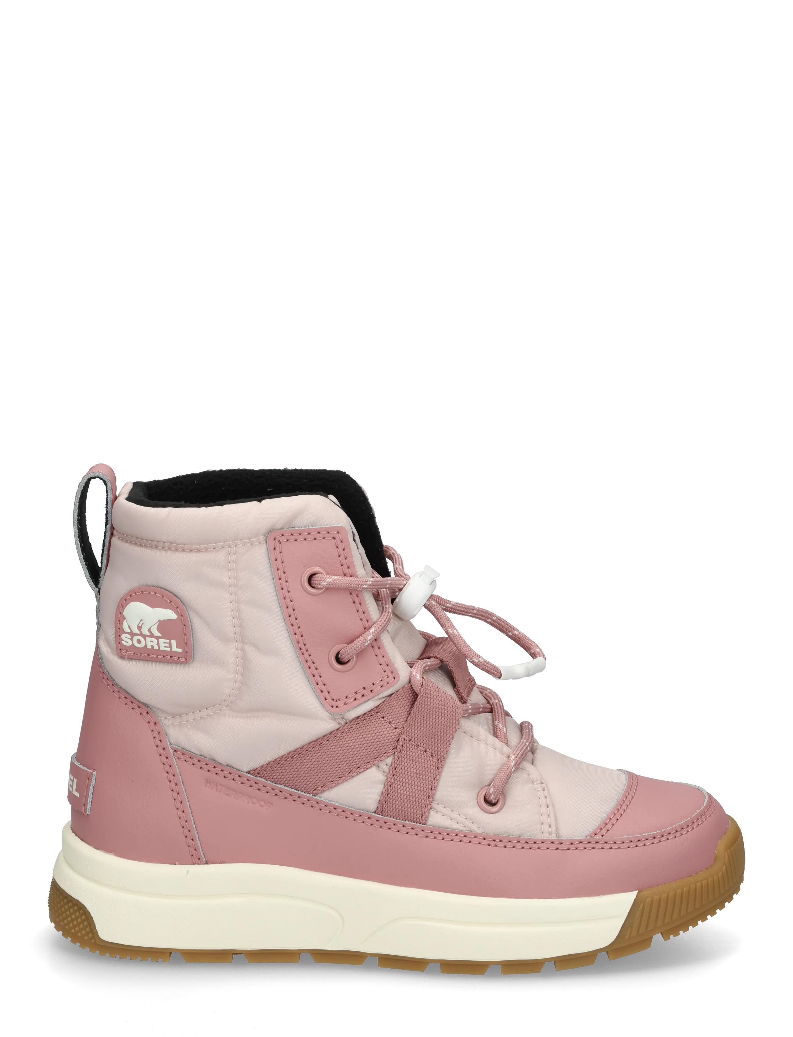 Sorel - BIG KIDS WHITNEY III MID WP - matka- ja kõndimisjalatsid - pink salt, eraser pink - 2