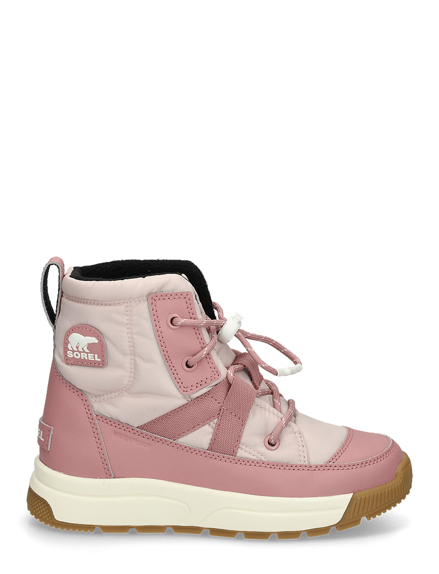 Sorel - BIG KIDS WHITNEY III MID WP - matka- ja kõndimisjalatsid - pink salt, eraser pink - 2