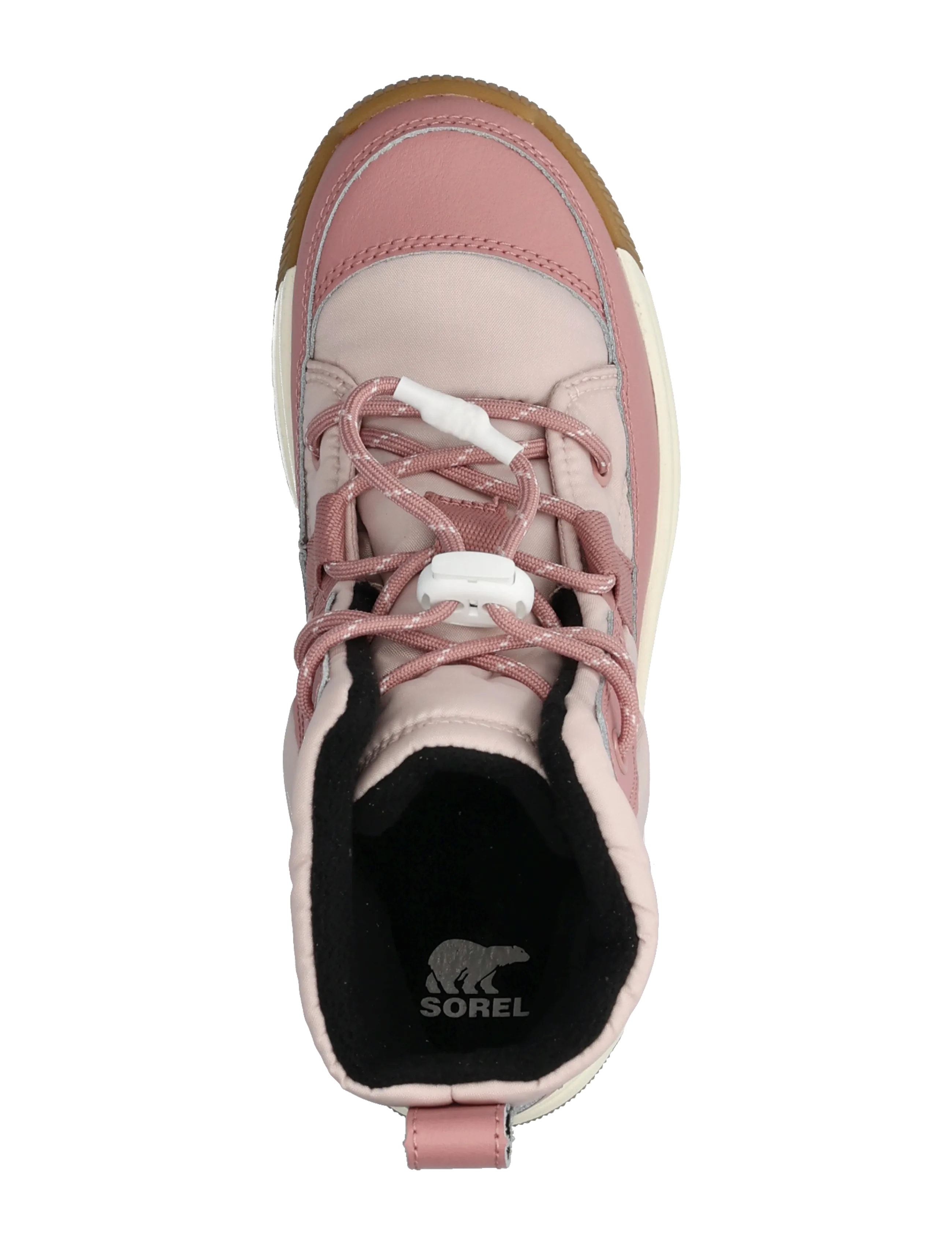 Sorel - BIG KIDS WHITNEY III MID WP - matka- ja kõndimisjalatsid - pink salt, eraser pink - 3