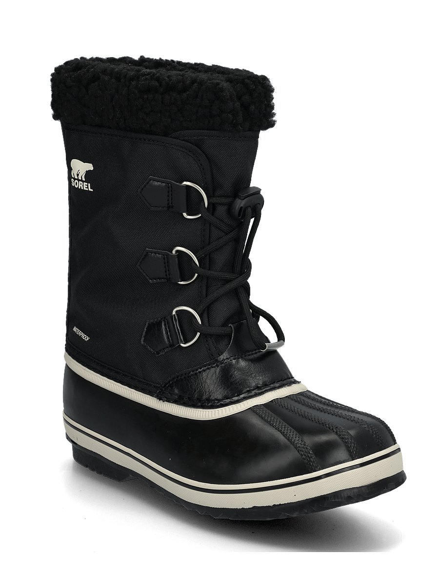 Sorel - BIG KIDS YOOT PAC NYLON WP - vandringsskor - black, black - 0