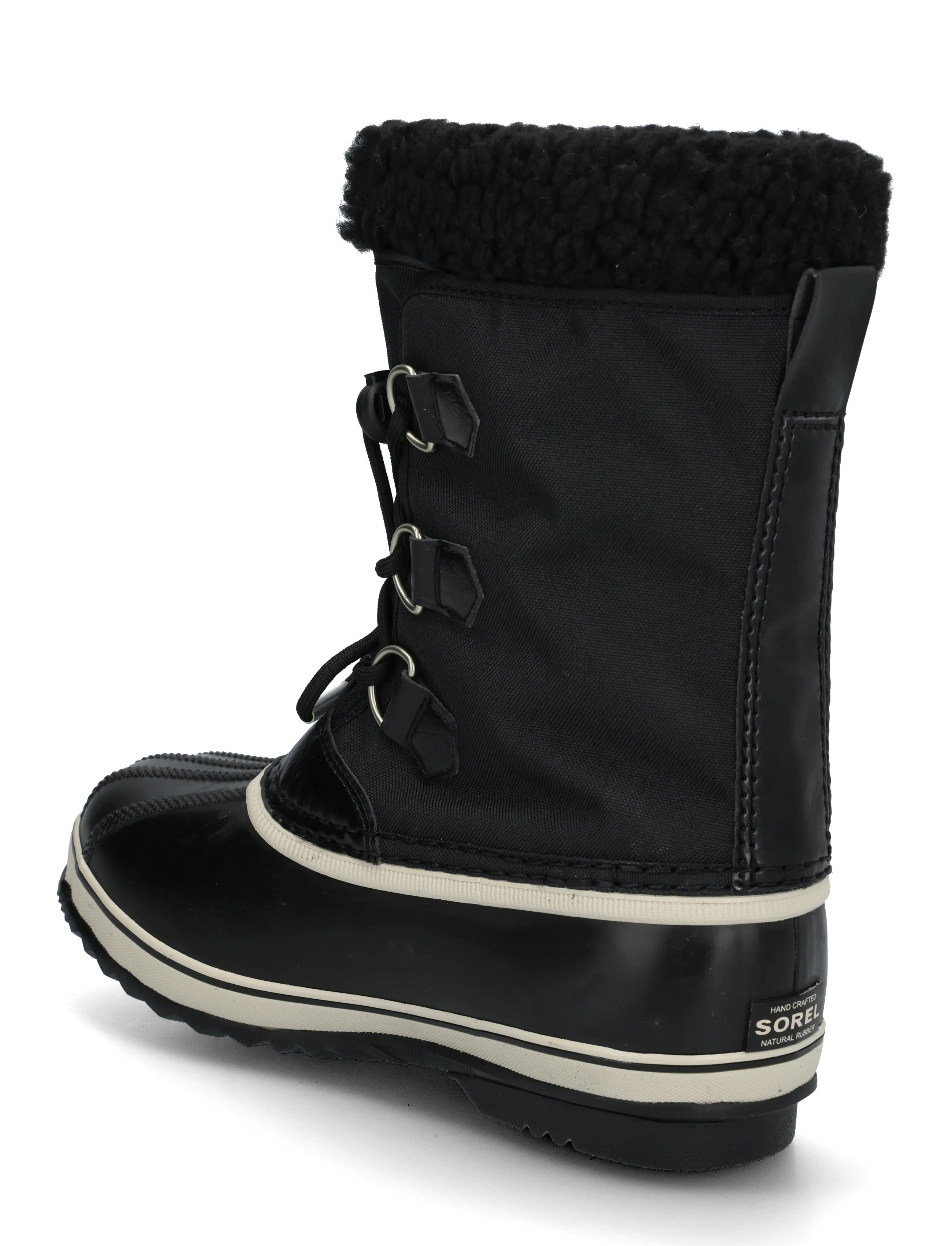 Sorel - BIG KIDS YOOT PAC NYLON WP - matka- ja kõndimisjalatsid - black, black - 1