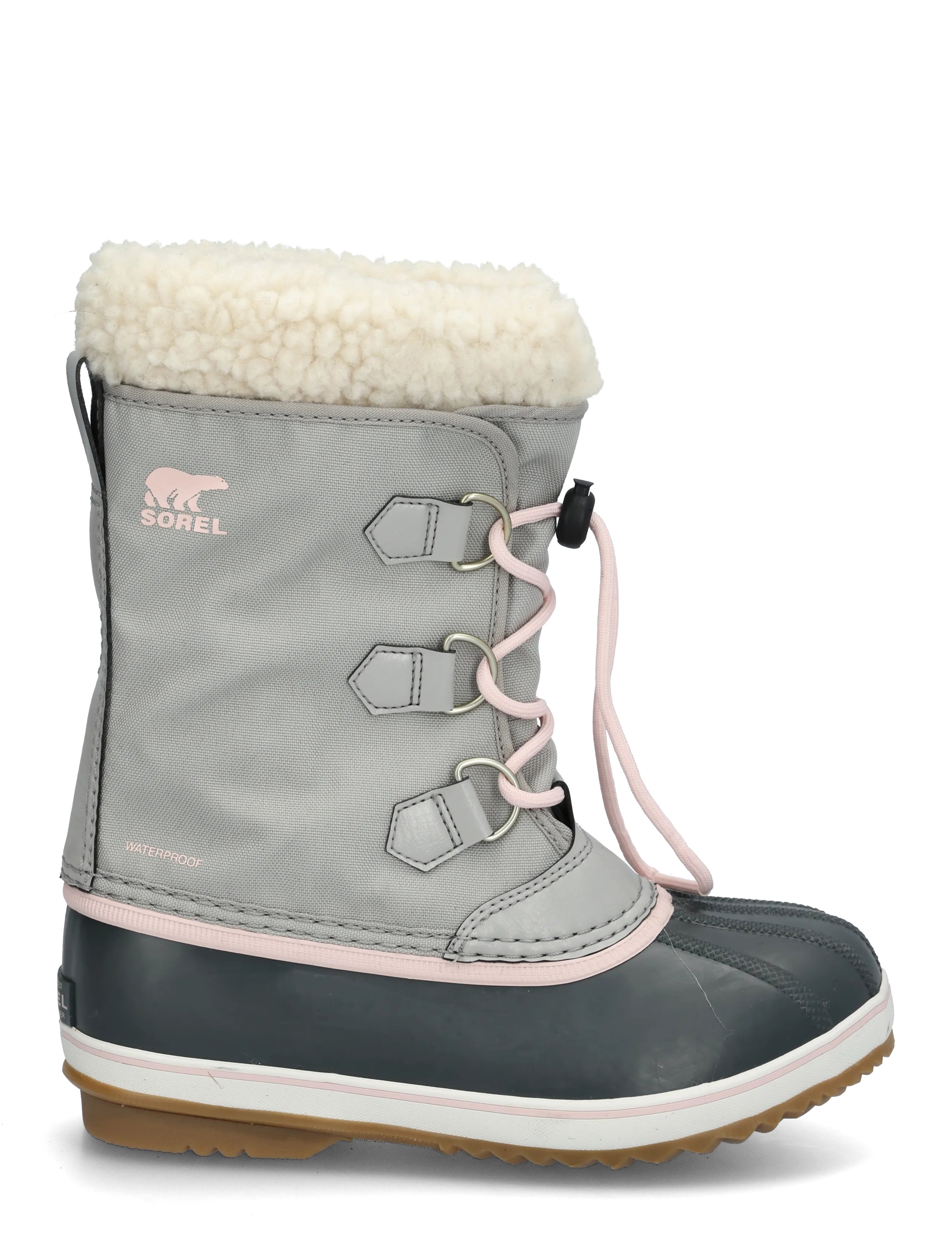 Sorel - BIG KIDS YOOT PAC NYLON WP - matka- ja kõndimisjalatsid - dove, gum 2 - 2
