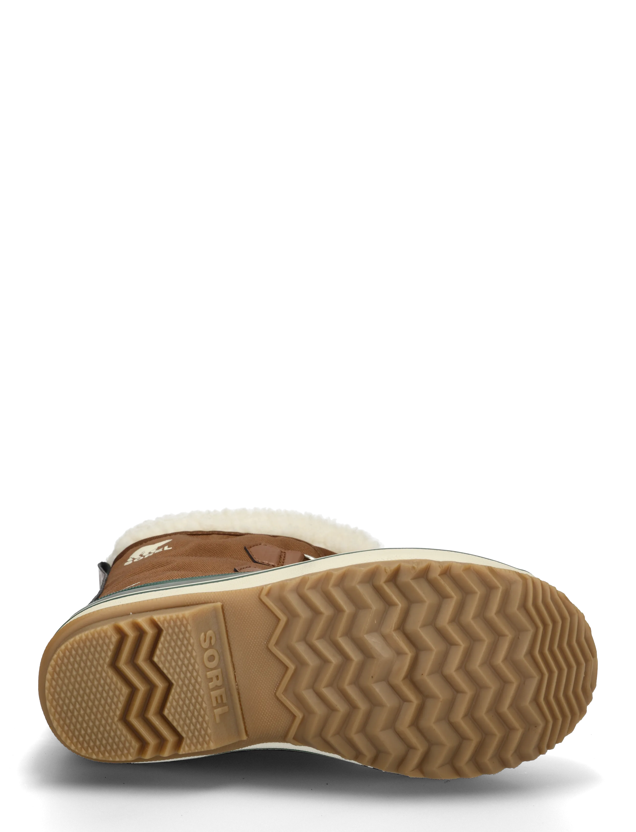 Sorel - BIG KIDS YOOT PAC NYLON WP - matka- ja kõndimisjalatsid - velvet tan, stone green - 4