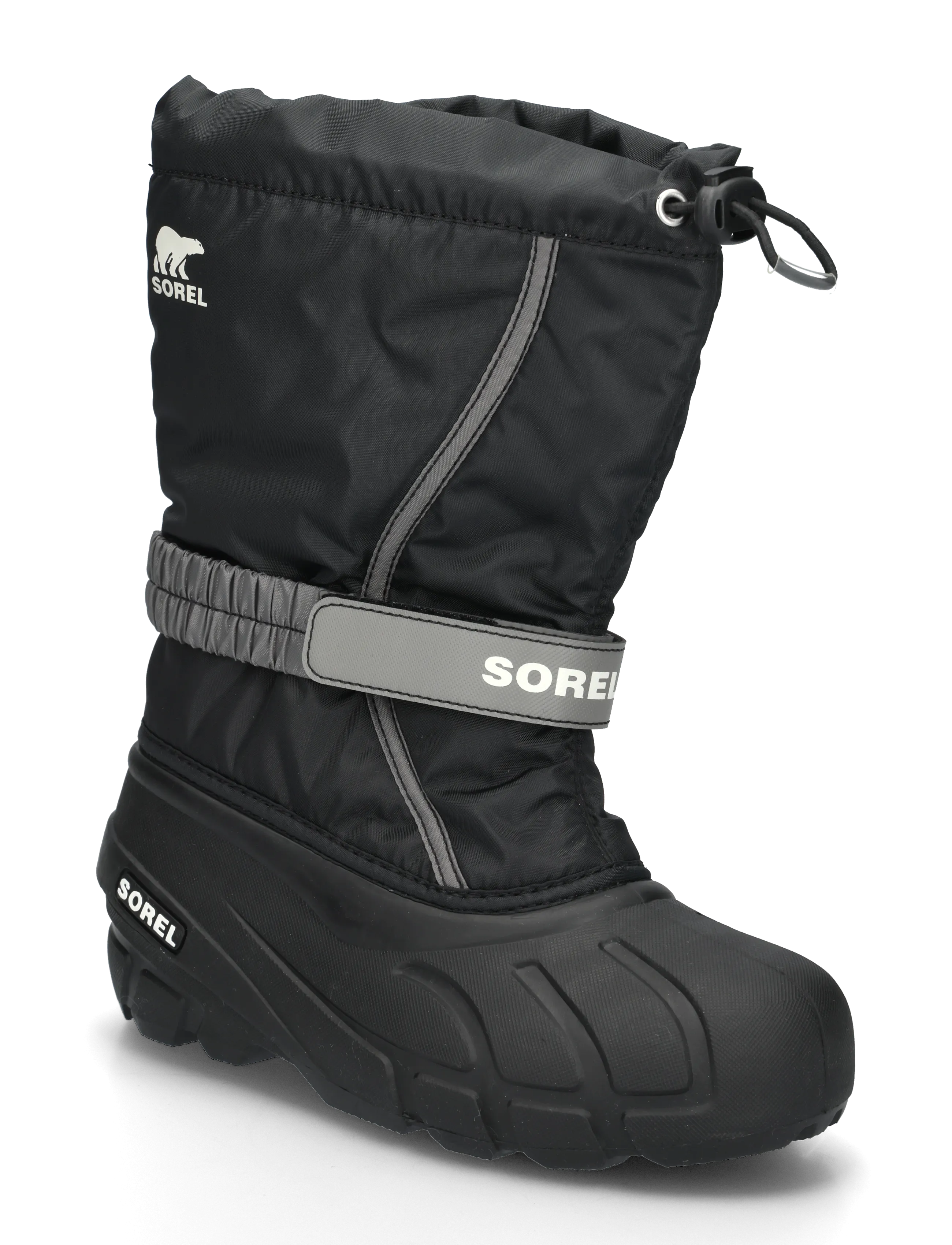 Sorel BIG KIDS FLURRY BOOT - Vis alt - BLACK, SEA SALT / black