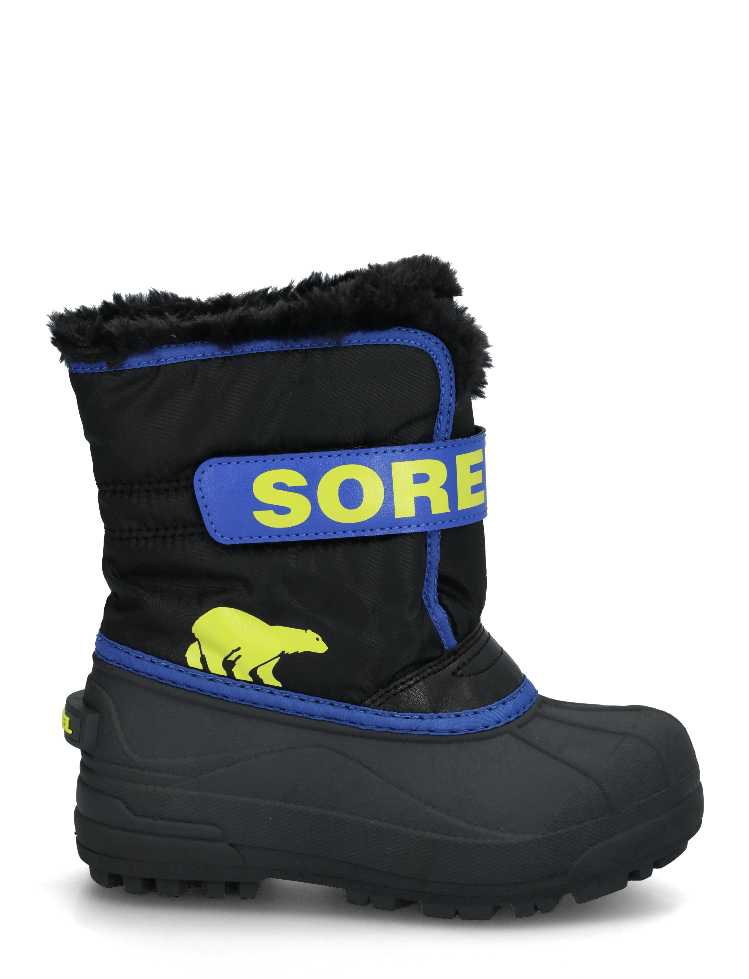 Sorel - LITTLE KIDS SNOW COMMANDER - matka- ja kõndimisjalatsid - black, azul - 2