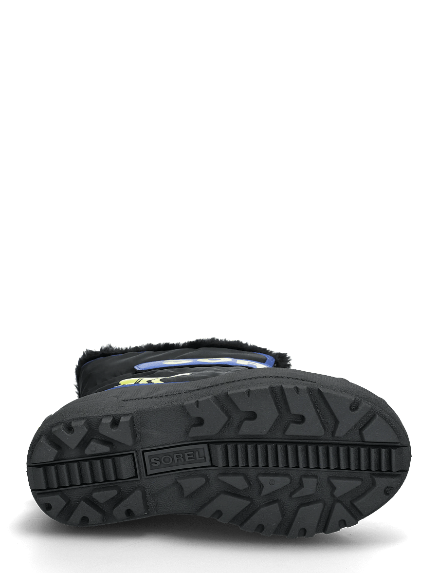 Sorel - LITTLE KIDS SNOW COMMANDER - matka- ja kõndimisjalatsid - black, azul - 4