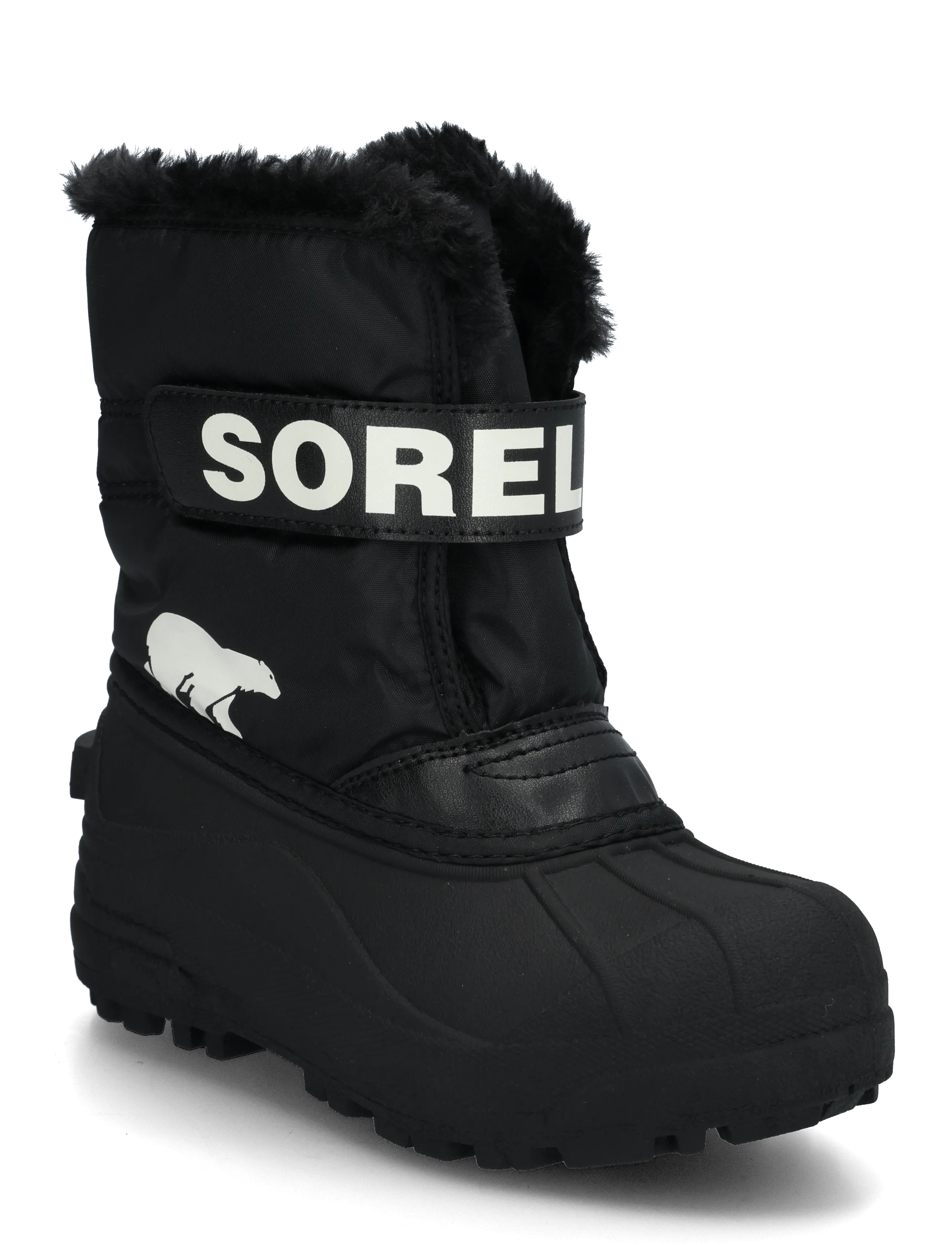 Sorel LITTLE KIDS SNOW COMMANDER - Bestseller - BLACK, SEA SALT / black