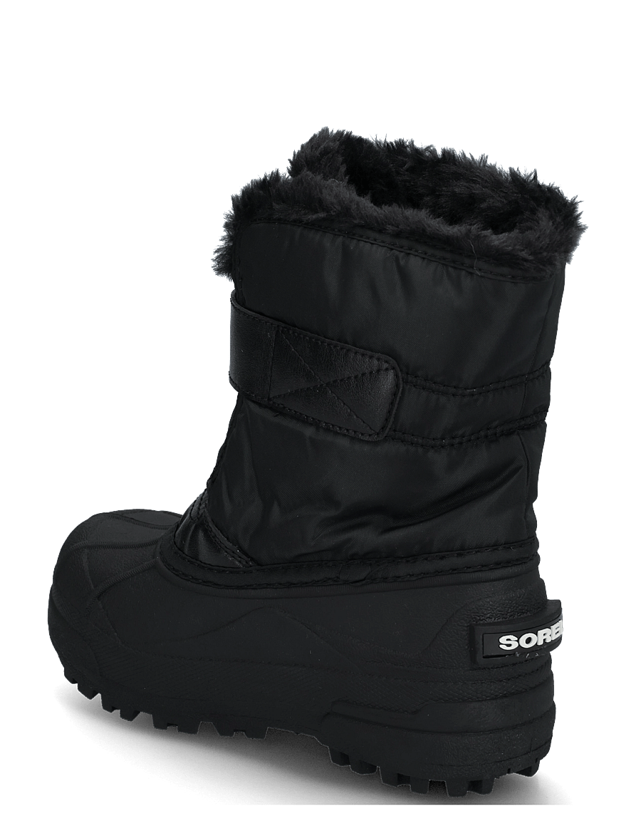 Sorel - LITTLE KIDS SNOW COMMANDER - matka- ja kõndimisjalatsid - black, sea salt - 1