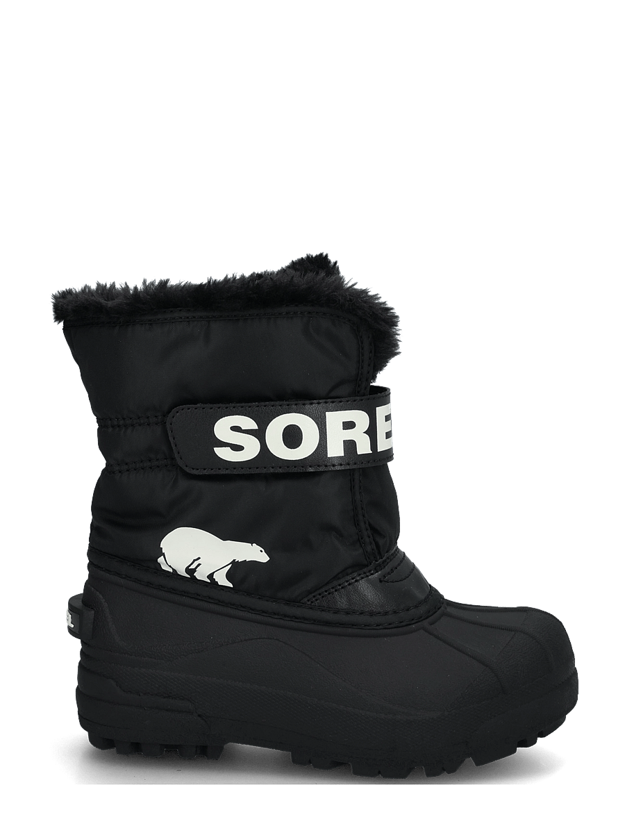 Sorel - LITTLE KIDS SNOW COMMANDER - matka- ja kõndimisjalatsid - black, sea salt - 2