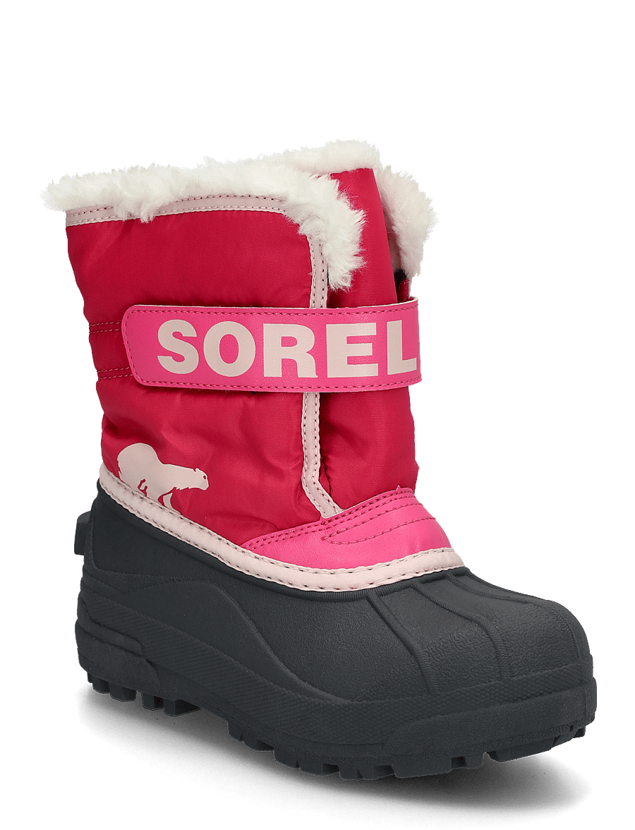 Sorel - LITTLE KIDS SNOW COMMANDER - matka- ja kõndimisjalatsid - ultra pink, pink salt - 0