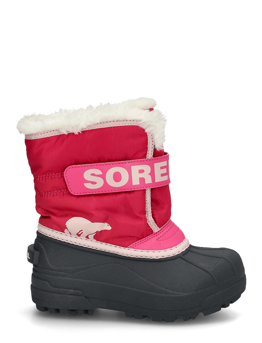 Sorel - LITTLE KIDS SNOW COMMANDER - matka- ja kõndimisjalatsid - ultra pink, pink salt - 2