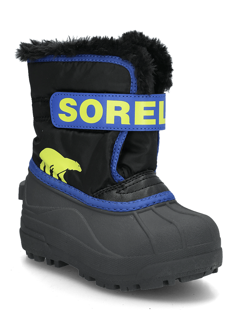 Sorel - TODDLER SNOW COMMANDER - matka- ja kõndimisjalatsid - black, azul - 0