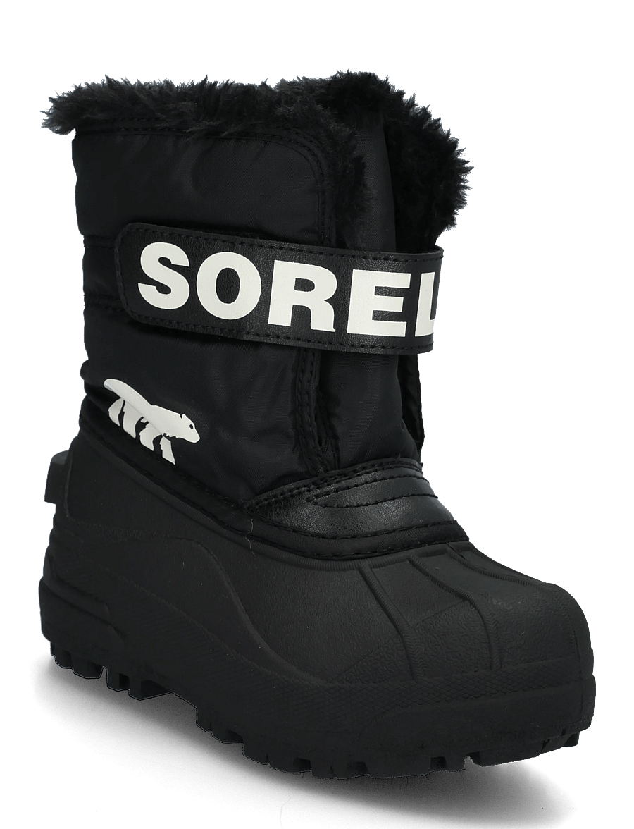 Sorel - TODDLER SNOW COMMANDER - matka- ja kõndimisjalatsid - black, sea salt - 0