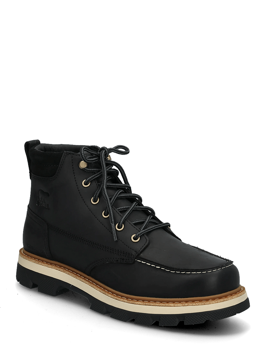 Sorel - LARK-47 MOC TOE WP - schnürstiefel - black, bleached ceramic - 0