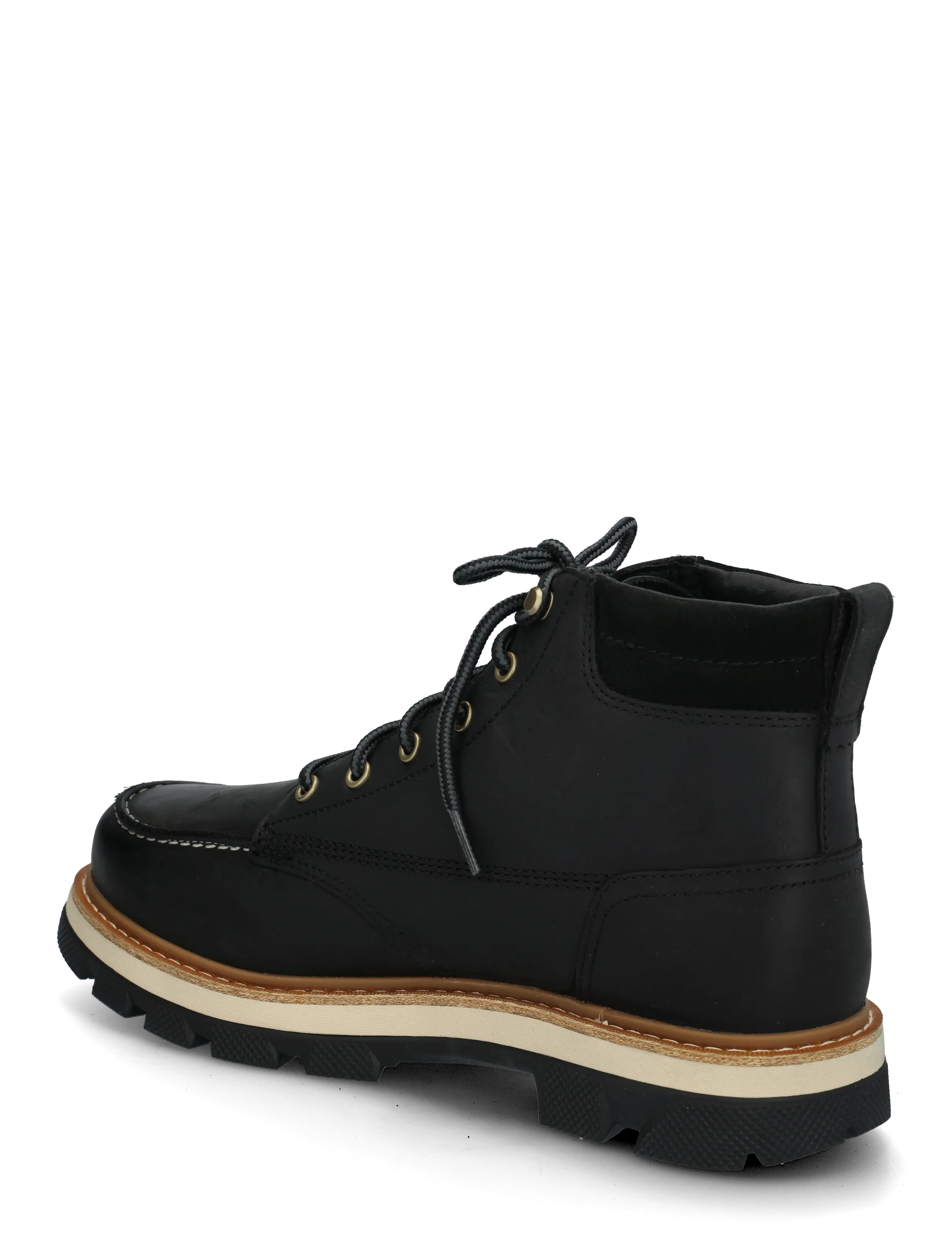 Sorel - LARK-47 MOC TOE WP - schnürstiefel - black, bleached ceramic - 1