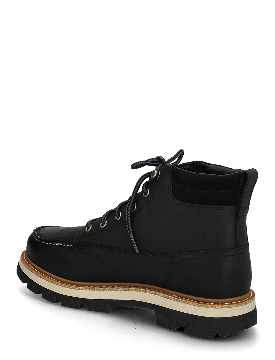 Sorel - LARK-47 MOC TOE WP - schnürstiefel - black, bleached ceramic - 1