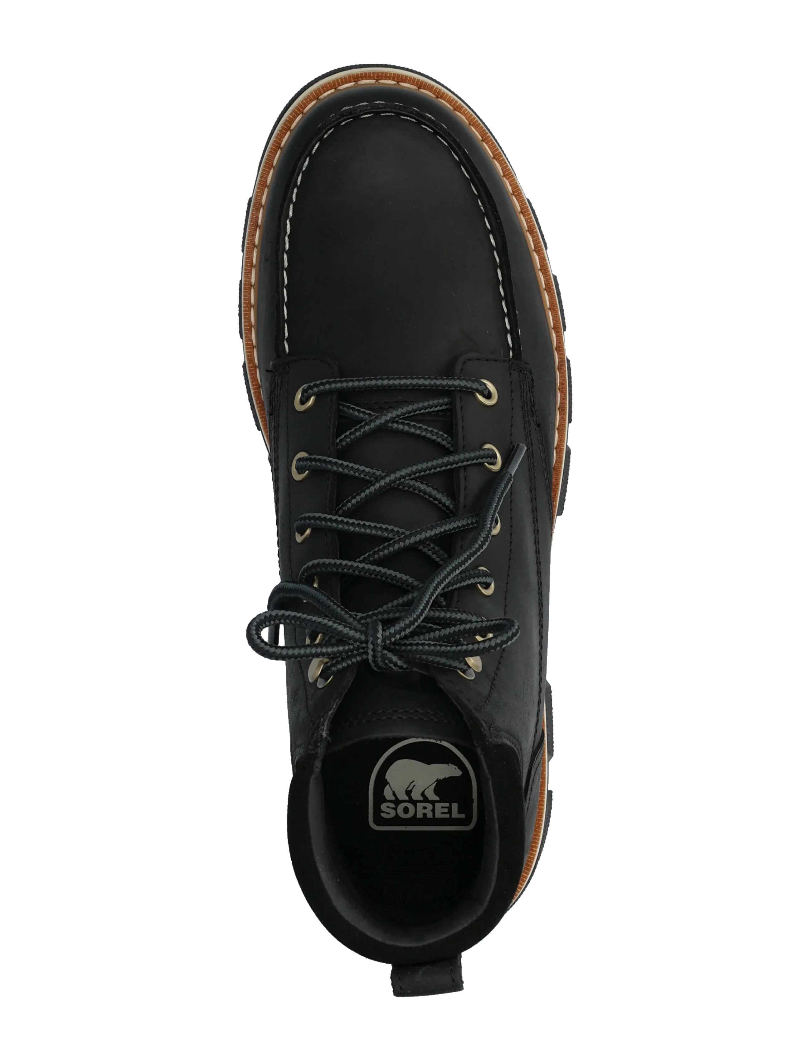 Sorel - LARK-47 MOC TOE WP - schnürstiefel - black, bleached ceramic - 3