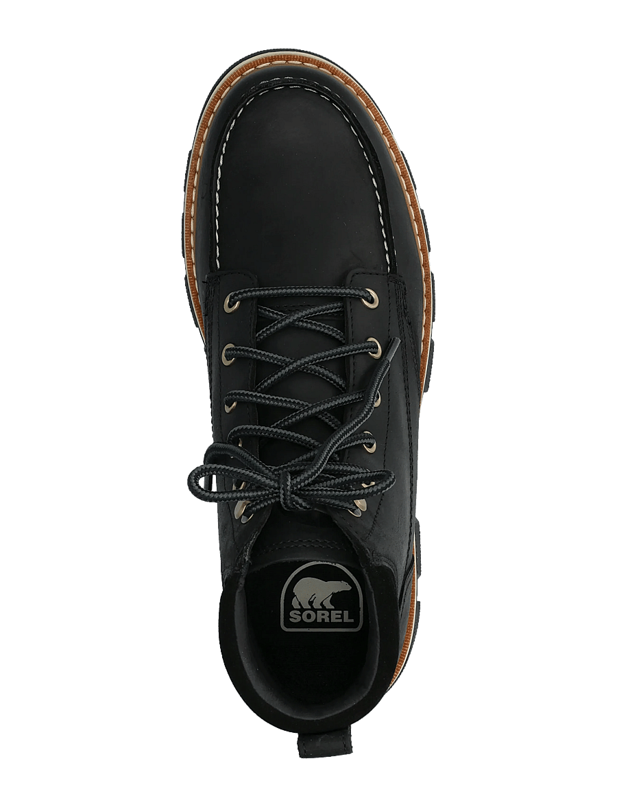 Sorel - LARK-47 MOC TOE WP - schnürstiefel - black, bleached ceramic - 3