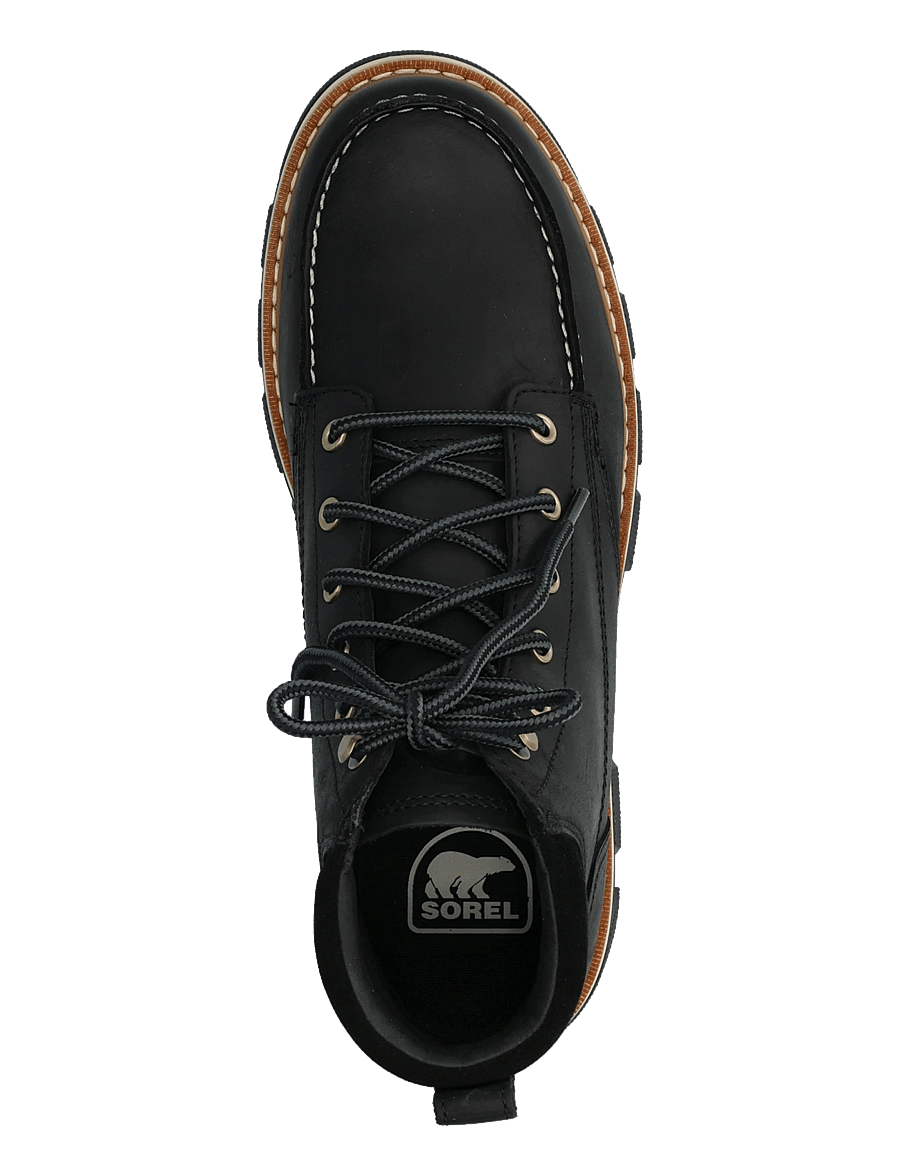 Sorel - LARK-47 MOC TOE WP - laced boots - black, bleached ceramic - 3