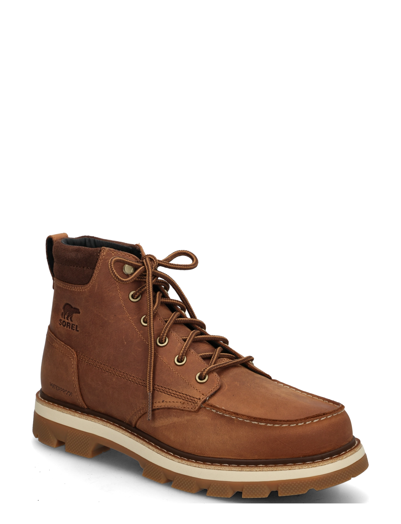 Sorel LARK-47 MOC TOE WP - Jalanõud - VELVET TAN, TOBACCO / brown