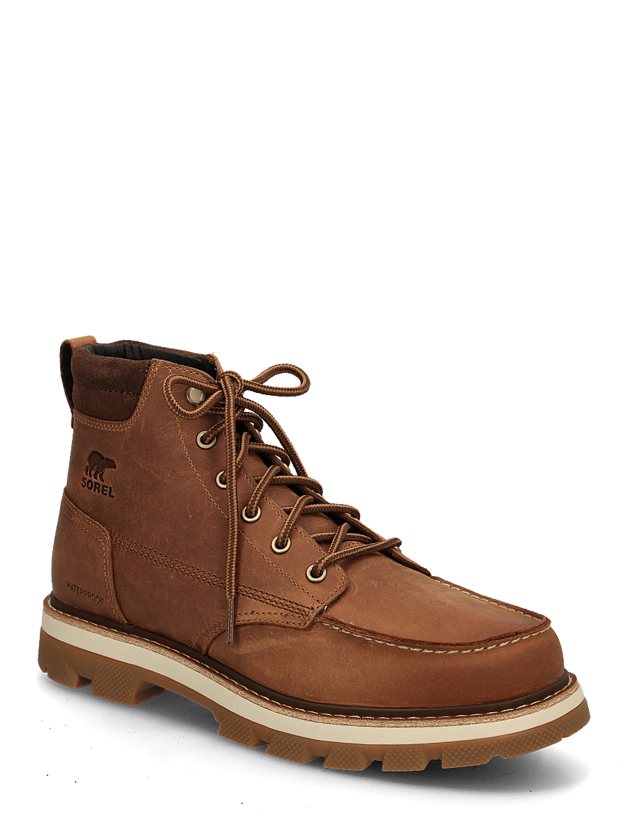 Sorel - LARK-47 MOC TOE WP - snørestøvler - velvet tan, tobacco - 0