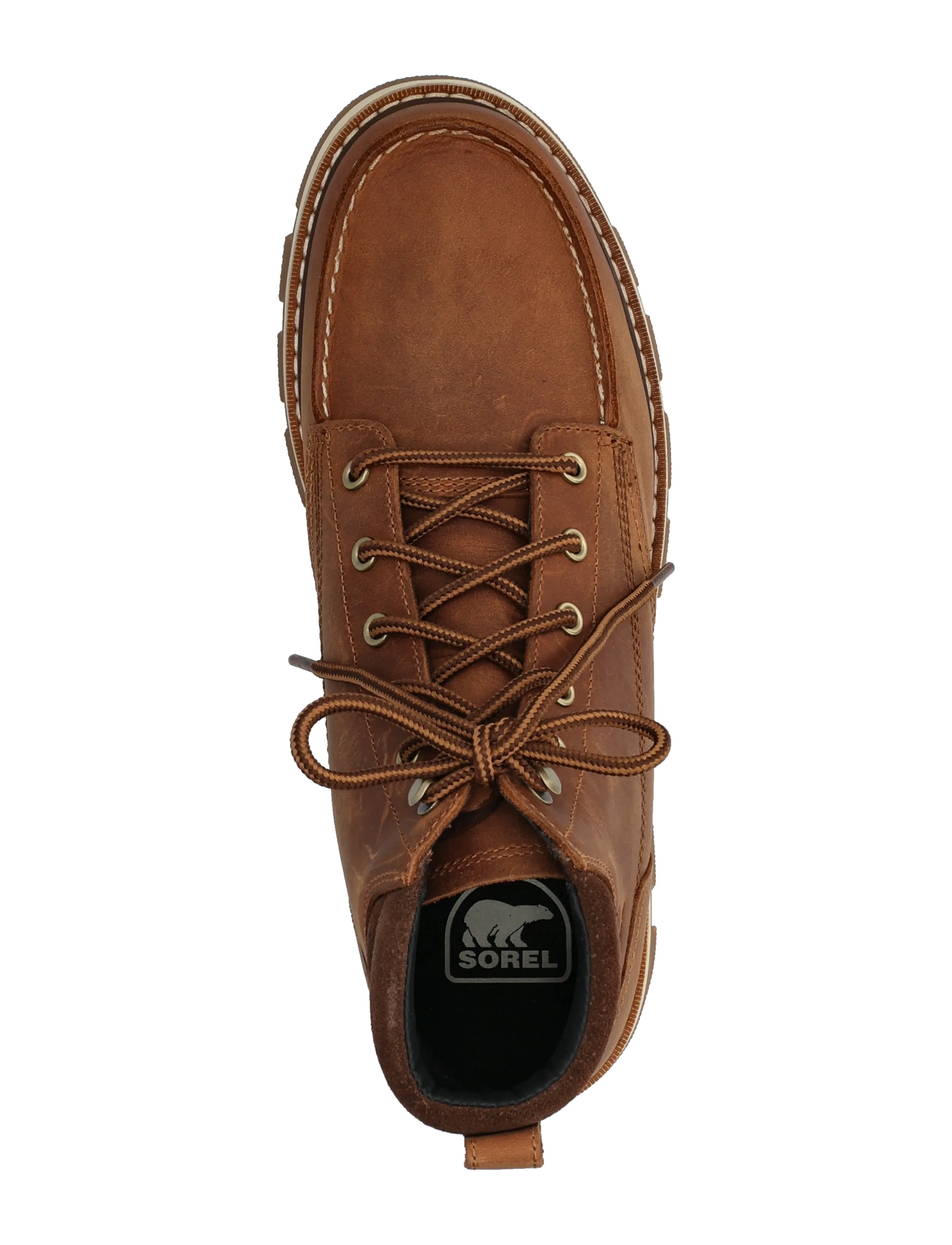 Sorel - LARK-47 MOC TOE WP - snørestøvler - velvet tan, tobacco - 3