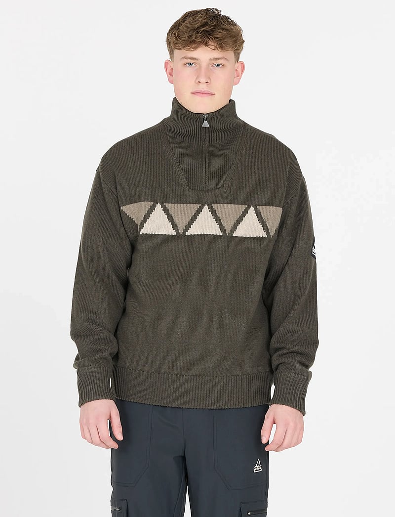 SOS - Aboda Windstopper Uni knit - dressipluusid - black ink - 0