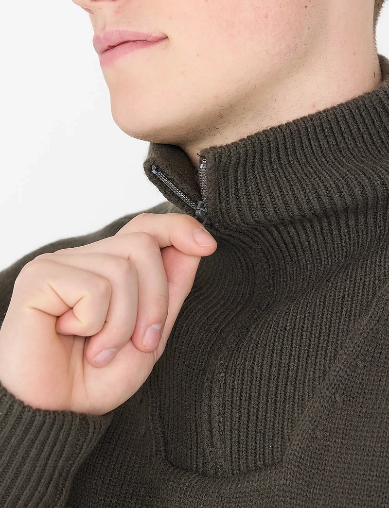 SOS - Aboda Windstopper Uni knit - dressipluusid - black ink - 4