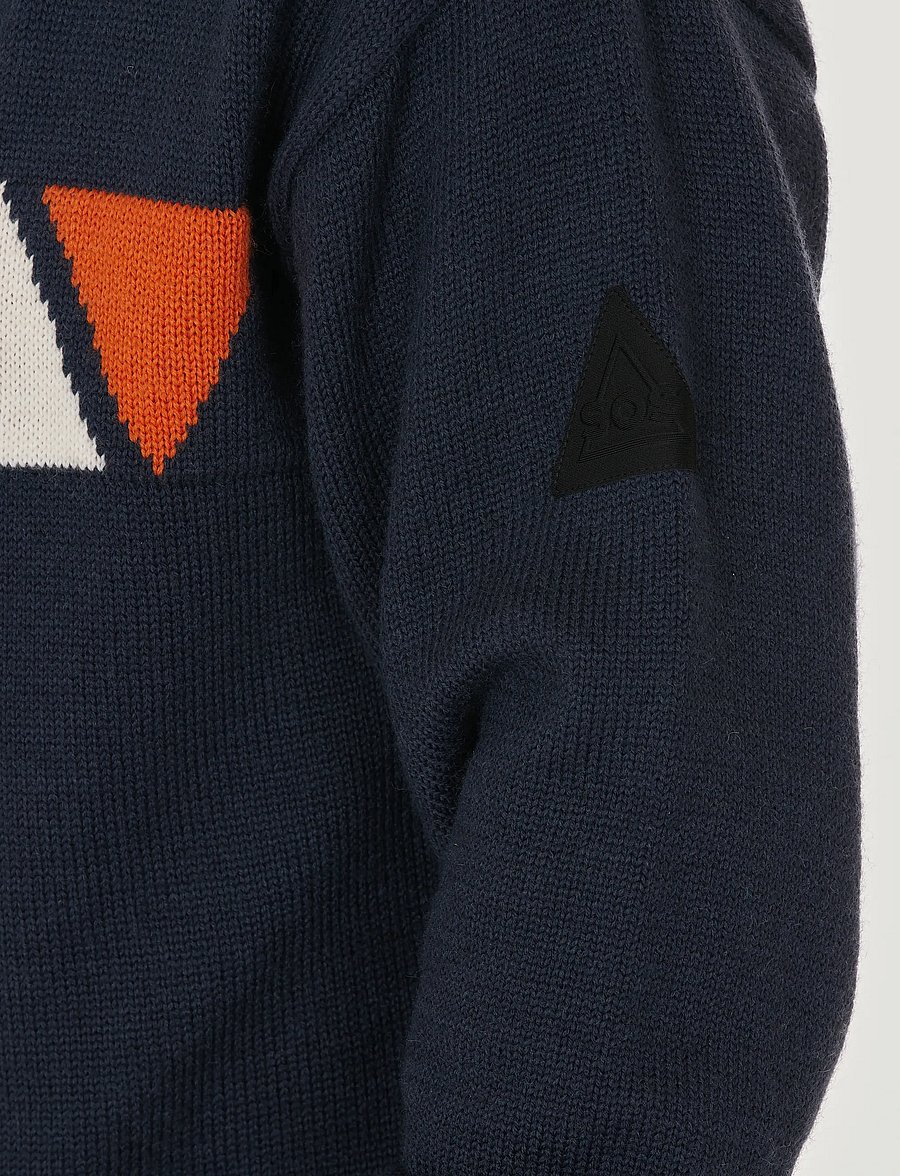 SOS - Aboda Windstopper Uni knit - sweatshirts - dark navy - 4
