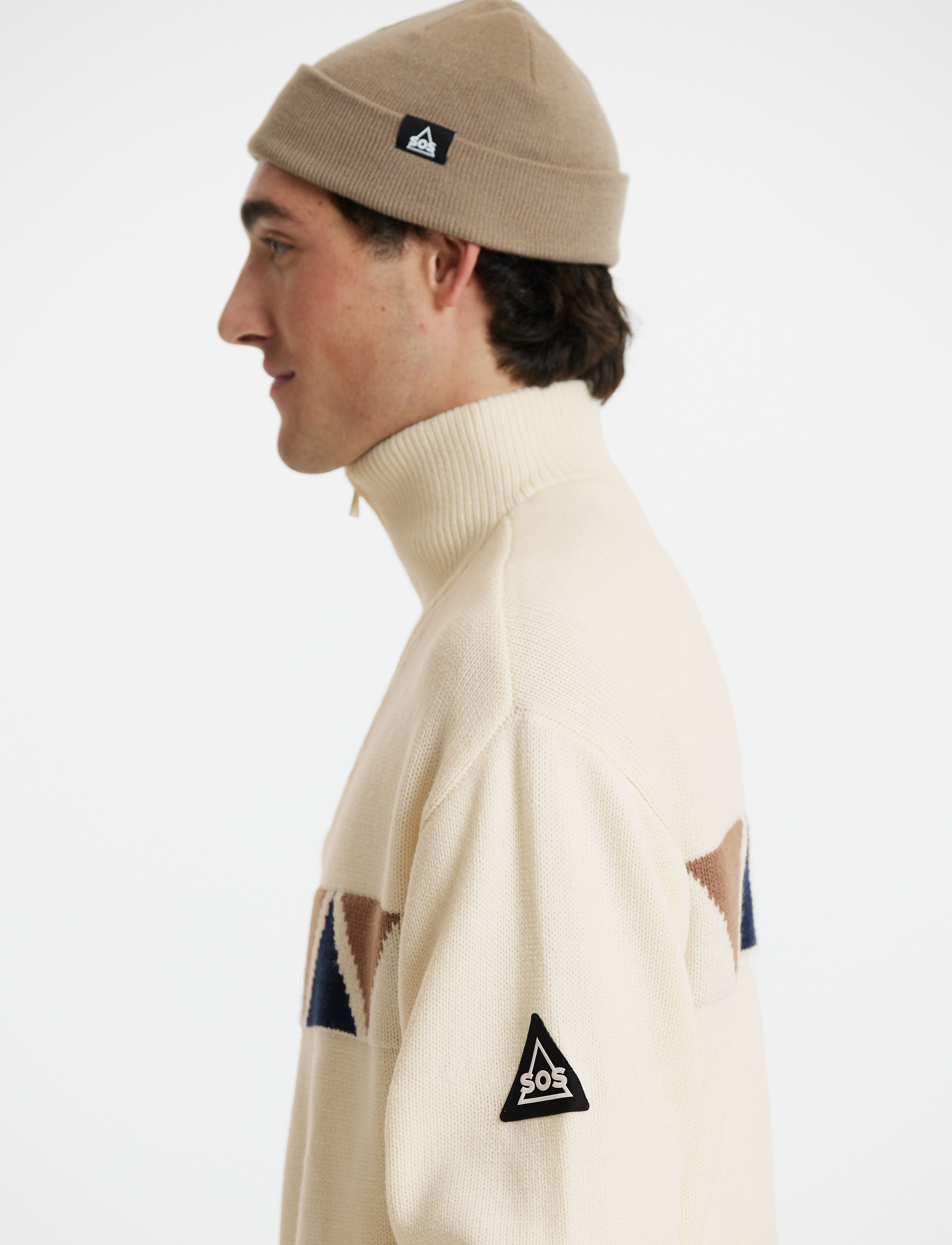 SOS - Aboda Windstopper Uni knit - white - 5