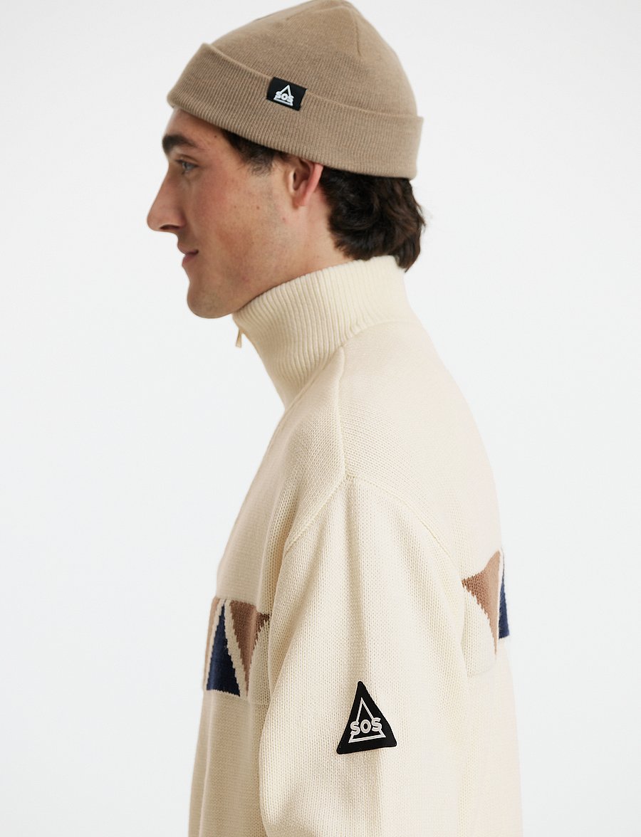 SOS - Aboda Windstopper Uni knit - white - 5