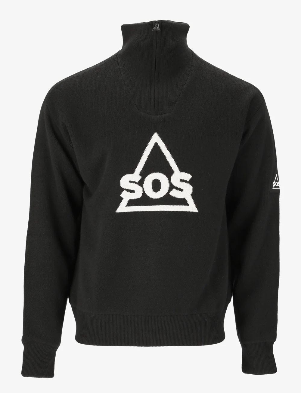 SOS - Tignes Uni Windstopper Knit - sweatshirts - black - 1