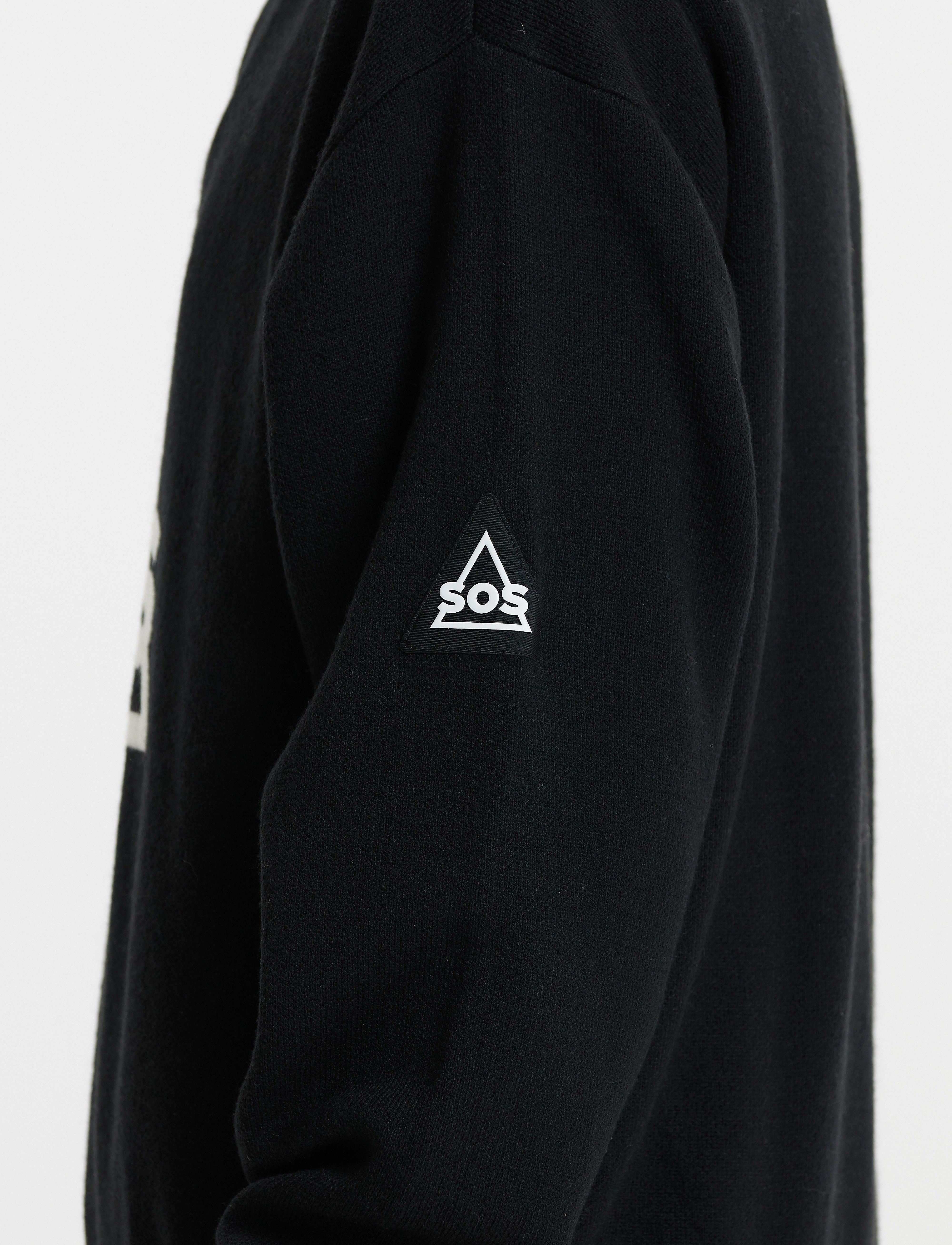 SOS - Tignes Uni Windstopper Knit - dressipluusid - black - 3