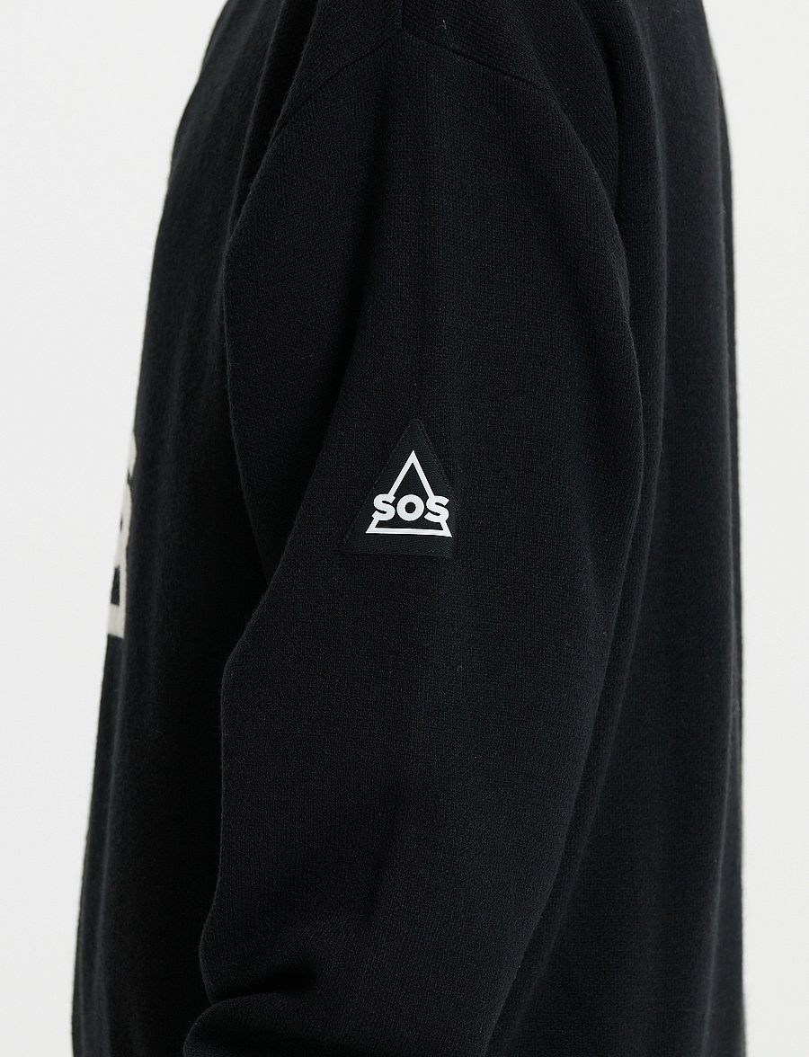 SOS - Tignes Uni Windstopper Knit - dressipluusid - black - 3