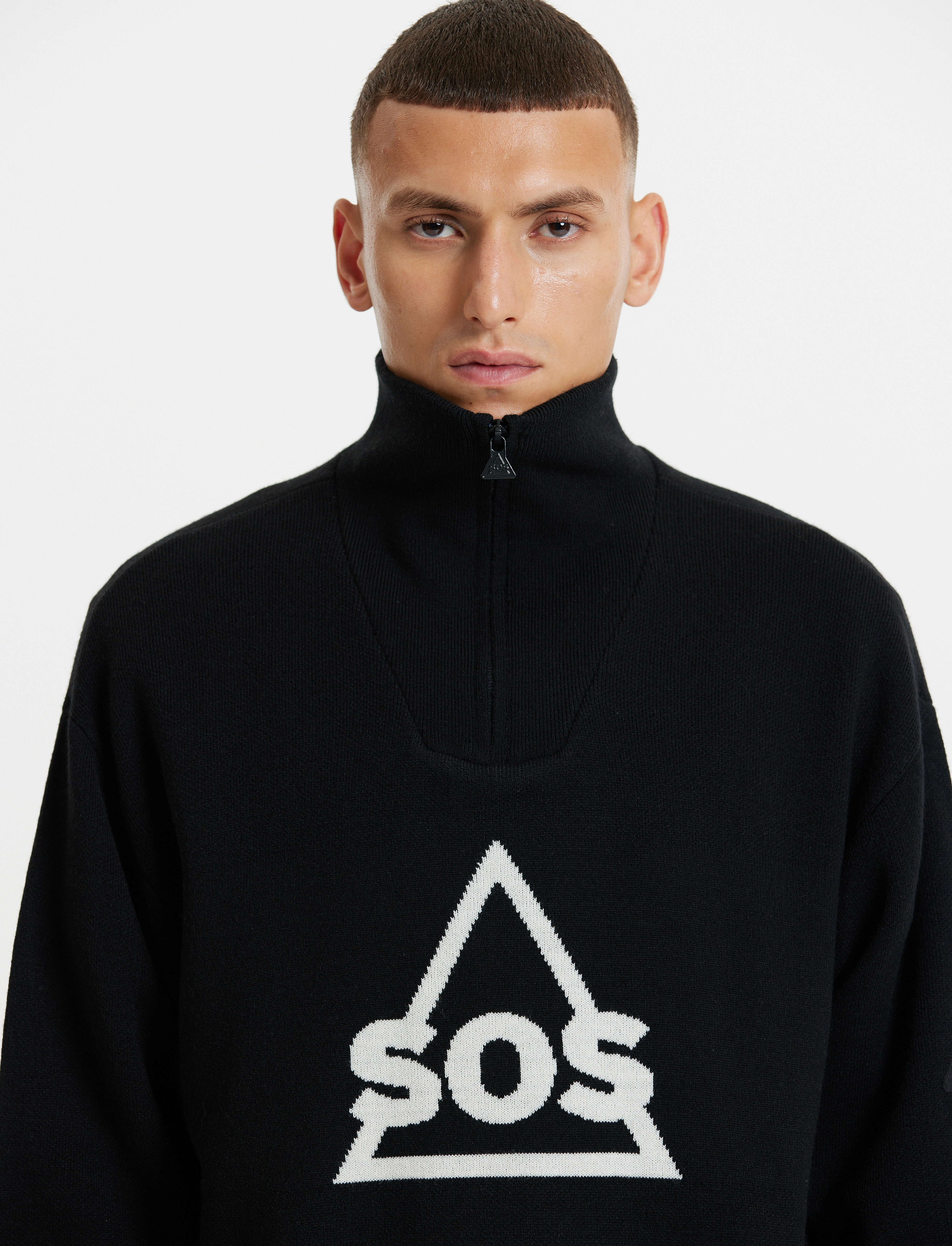 SOS - Tignes Uni Windstopper Knit - dressipluusid - black - 4