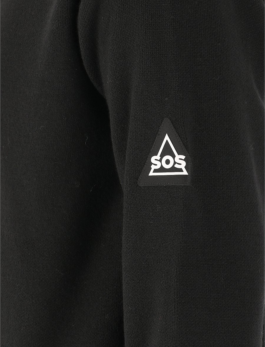 SOS - Tignes Uni Windstopper Knit - dressipluusid - black - 5