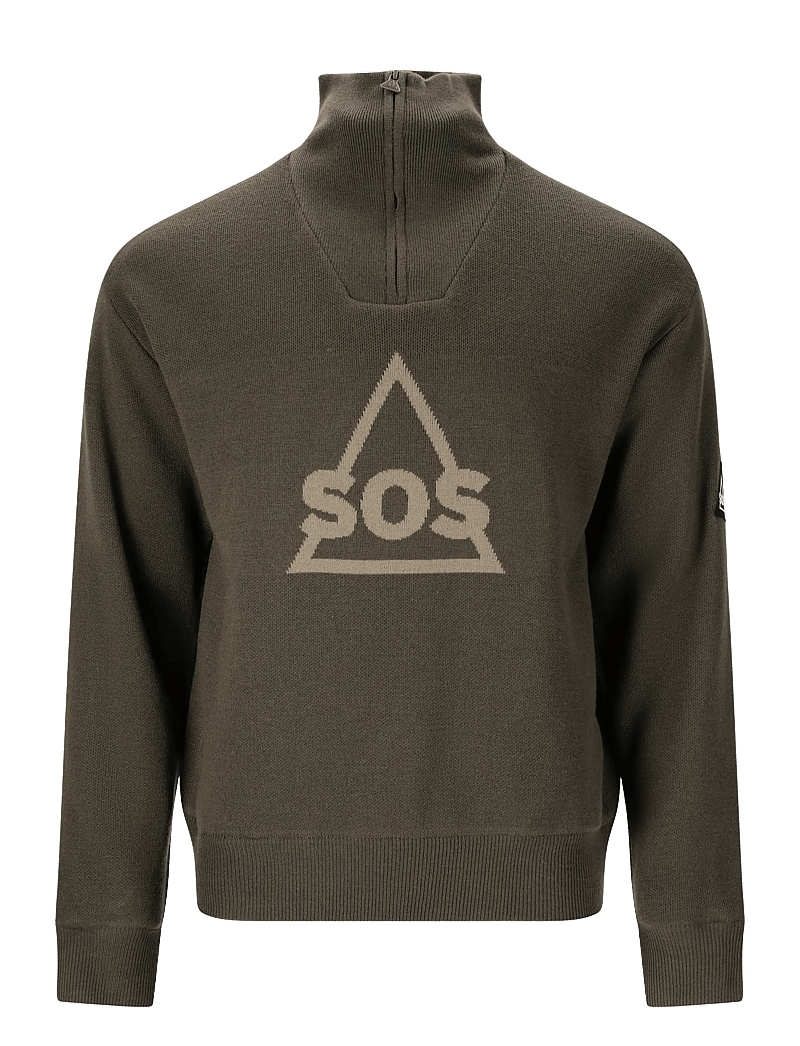 SOS - Tignes Uni Windstopper Knit - sweatshirts - black ink - 1
