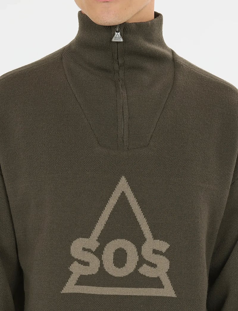 SOS - Tignes Uni Windstopper Knit - sweatshirts - black ink - 0