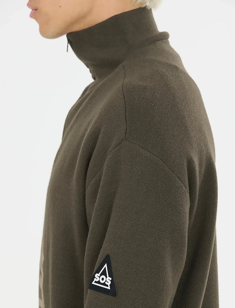 SOS - Tignes Uni Windstopper Knit - sweatshirts - black ink - 3