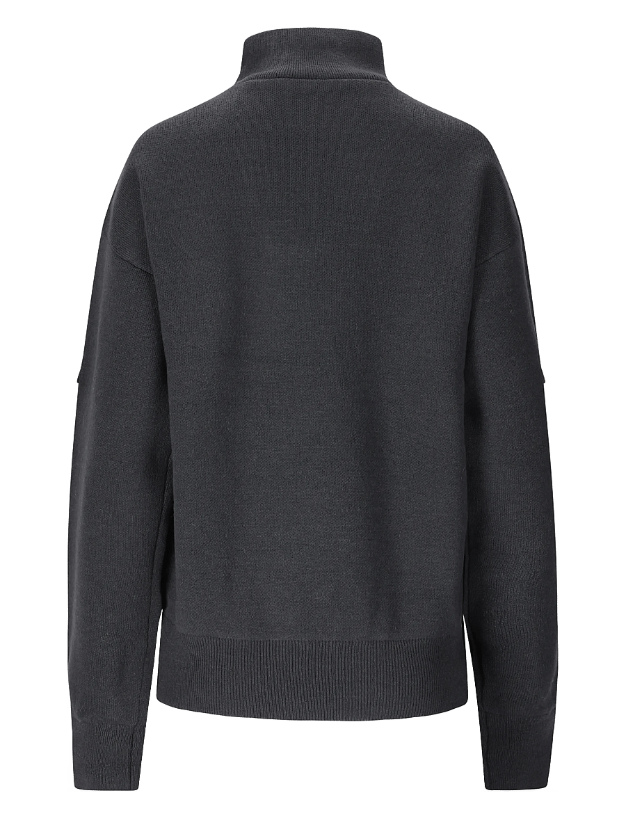 SOS - Tignes Uni Windstopper Knit - dressipluusid - india ink - 2