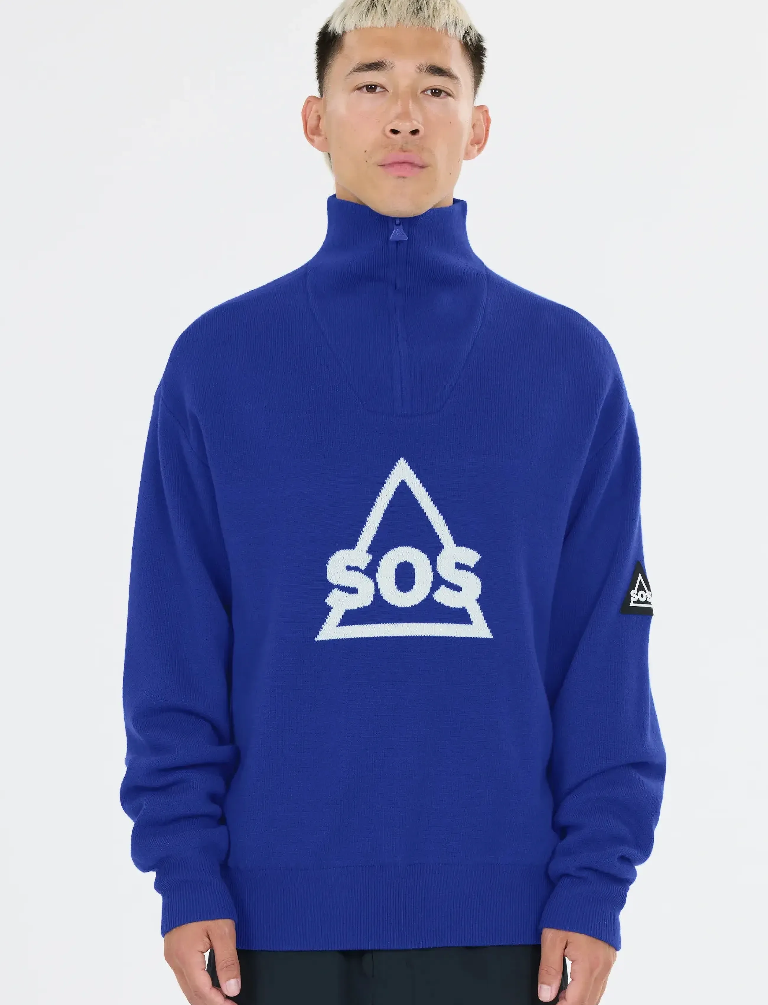 SOS Tignes Uni Windstopper Knit - Knitwear - SURF THE WEB / blue