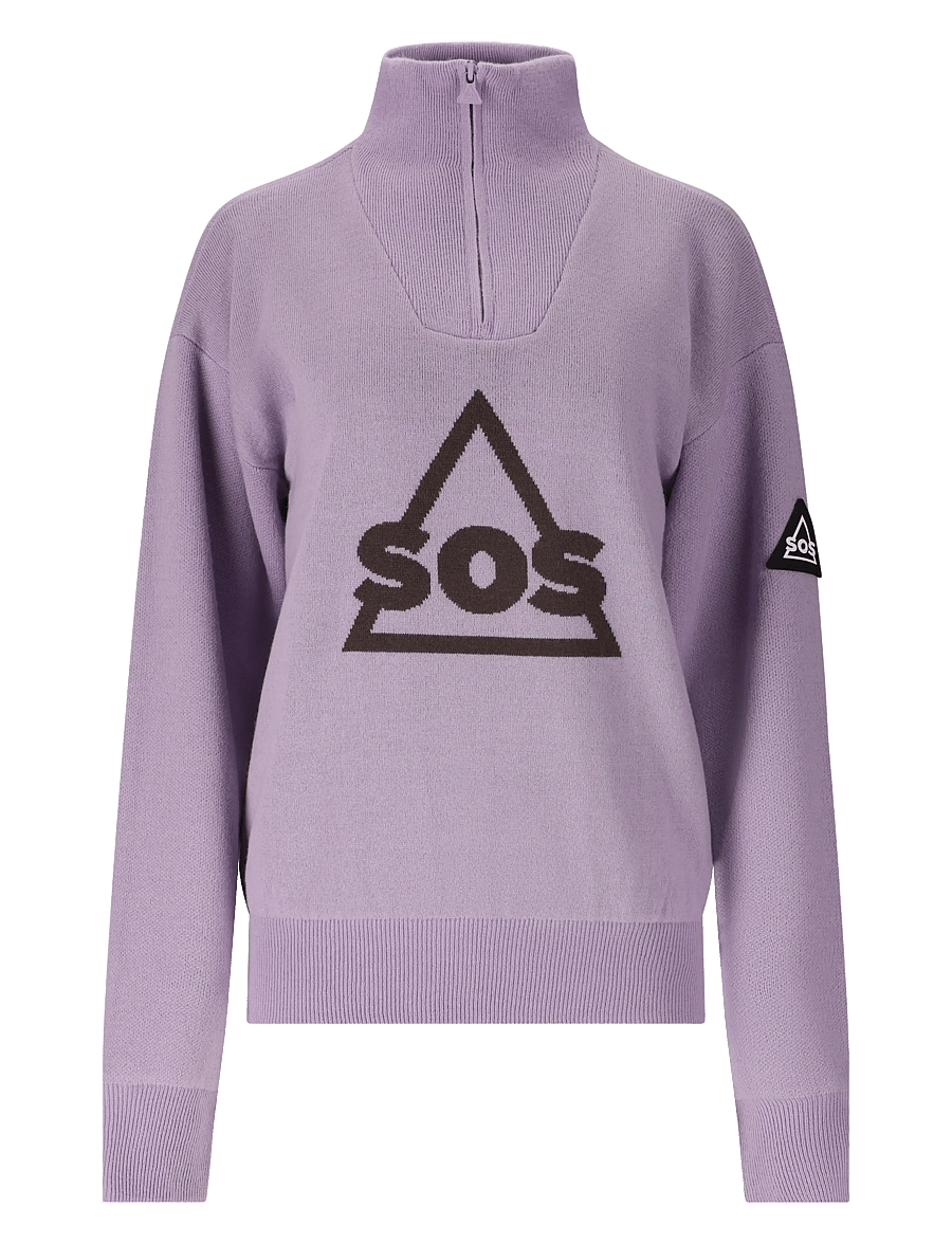 SOS - Tignes Uni Windstopper Knit - dressipluusid - wisteria - 1