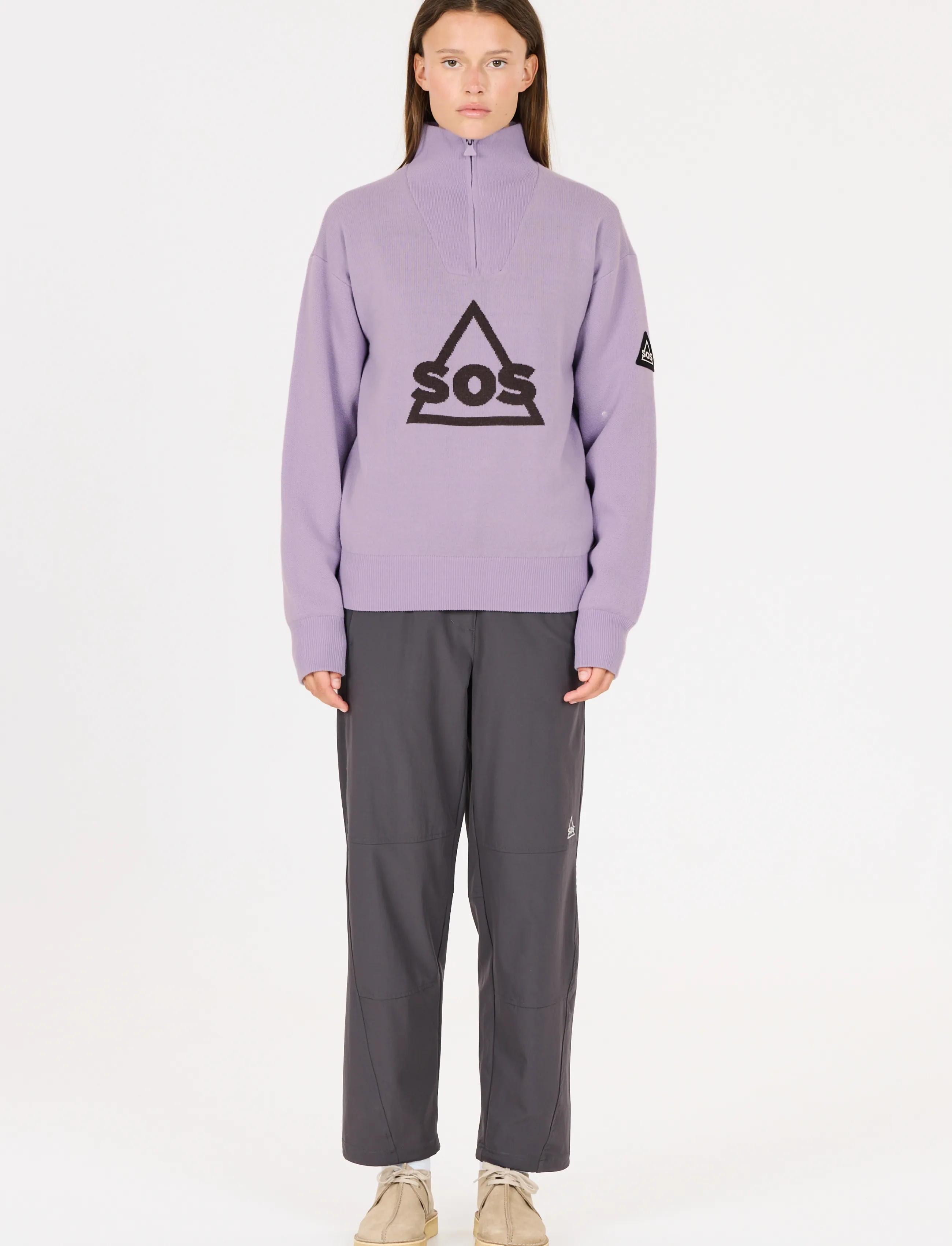 SOS - Tignes Uni Windstopper Knit - dressipluusid - wisteria - 4