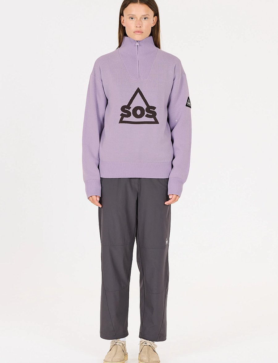 SOS - Tignes Uni Windstopper Knit - dressipluusid - wisteria - 4