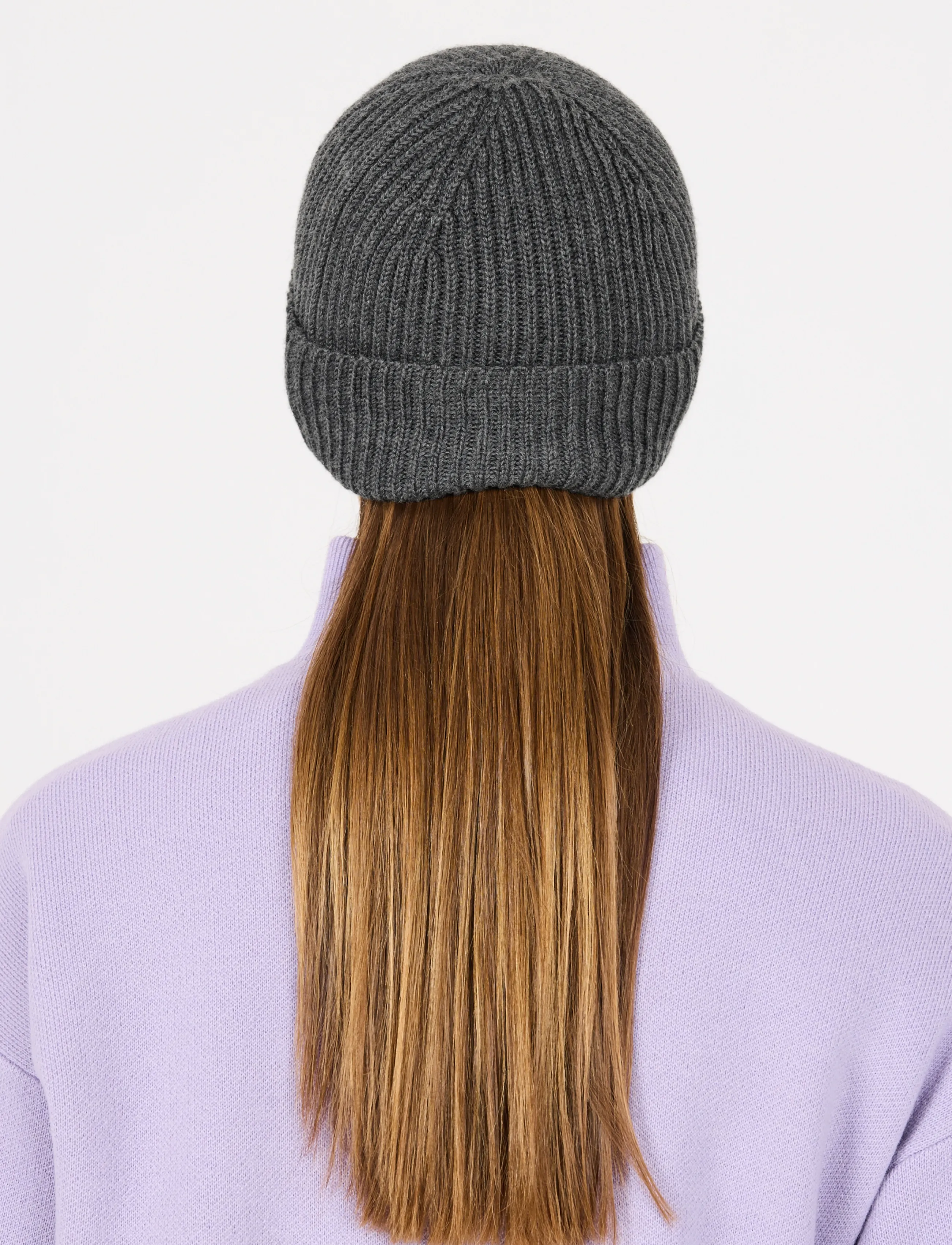 SOS - Girdwood wool beanie - huer - dark grey melange - 4