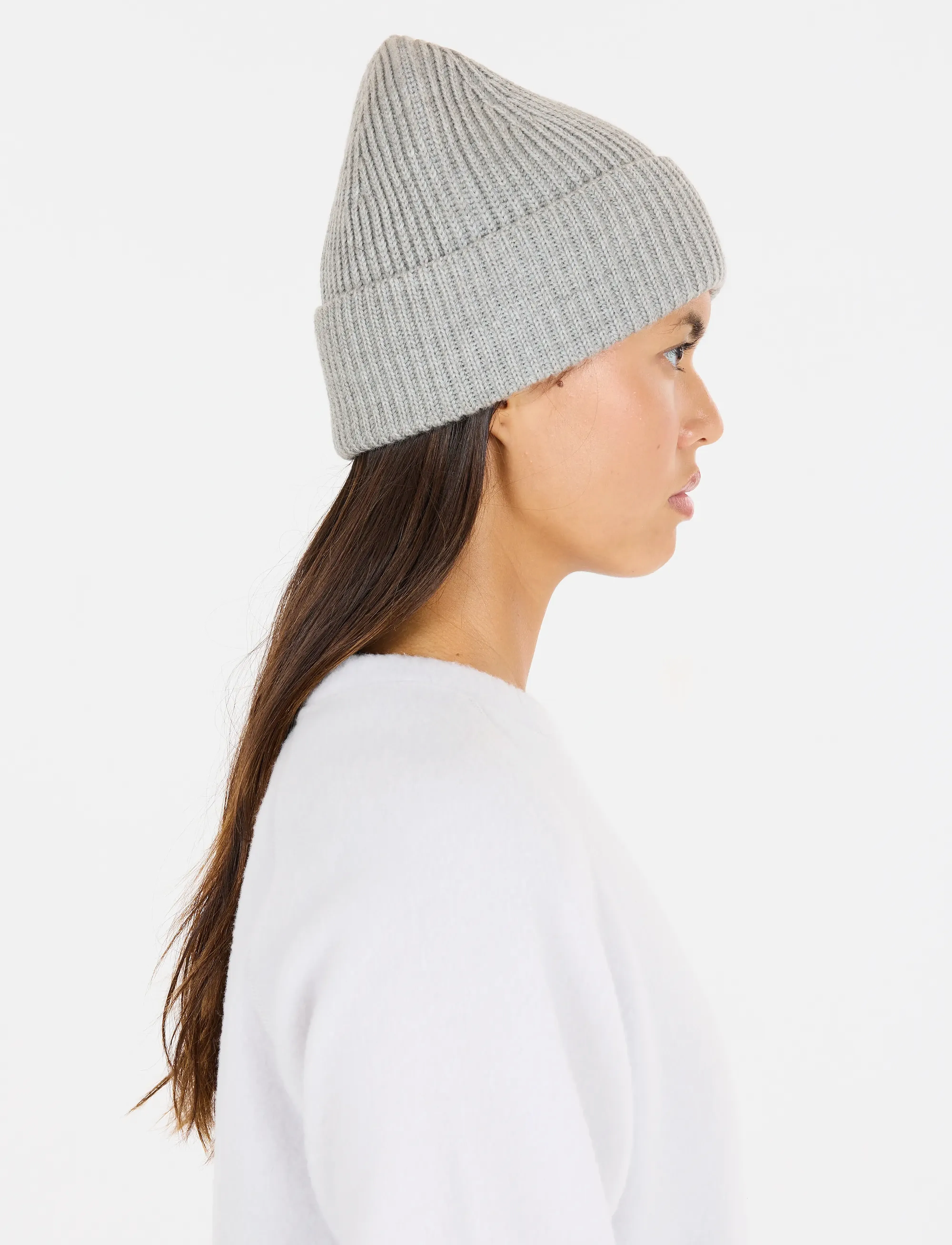 SOS - Girdwood wool beanie - light grey melange - 5