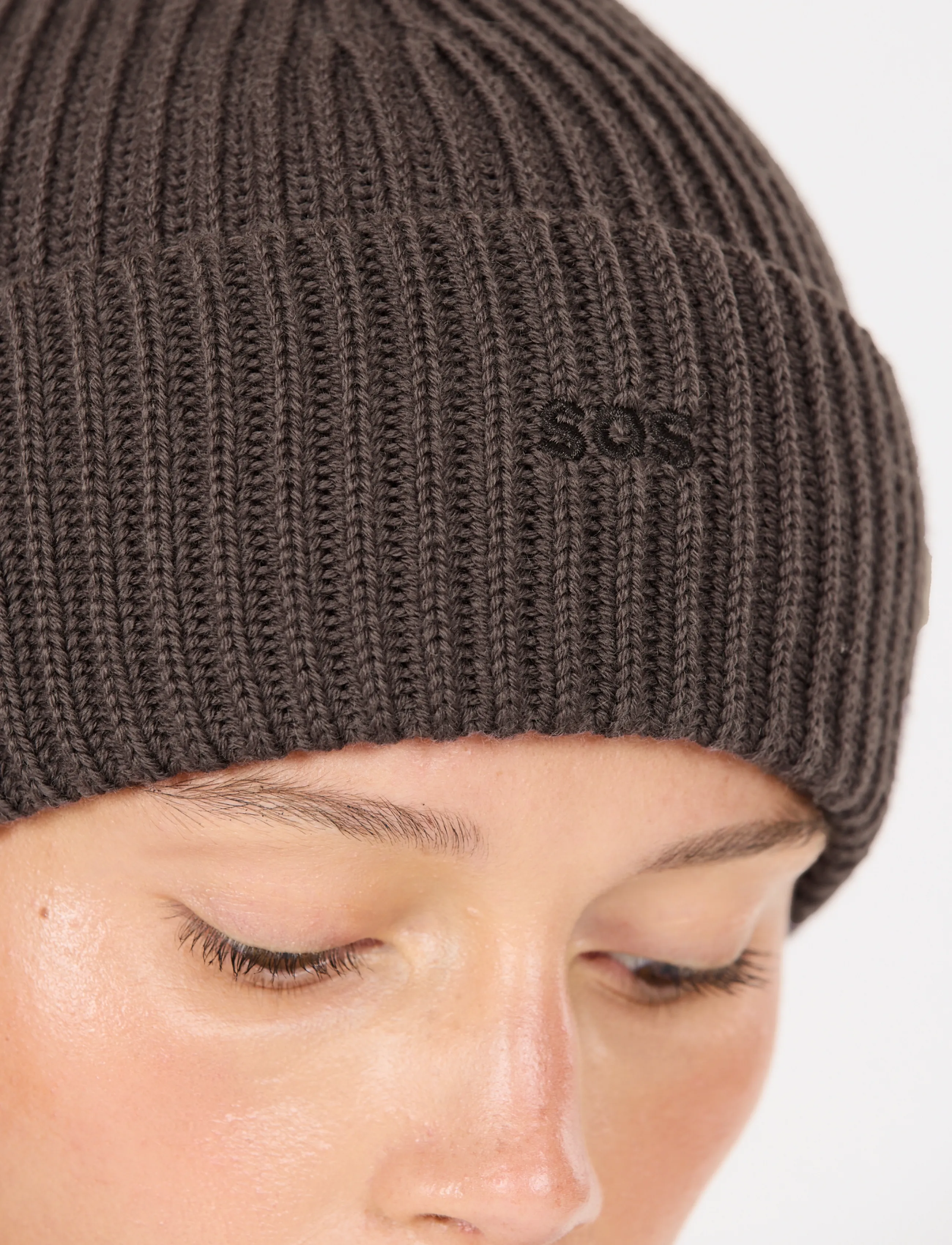 SOS - Girdwood wool beanie - beanies - shale mud - 5