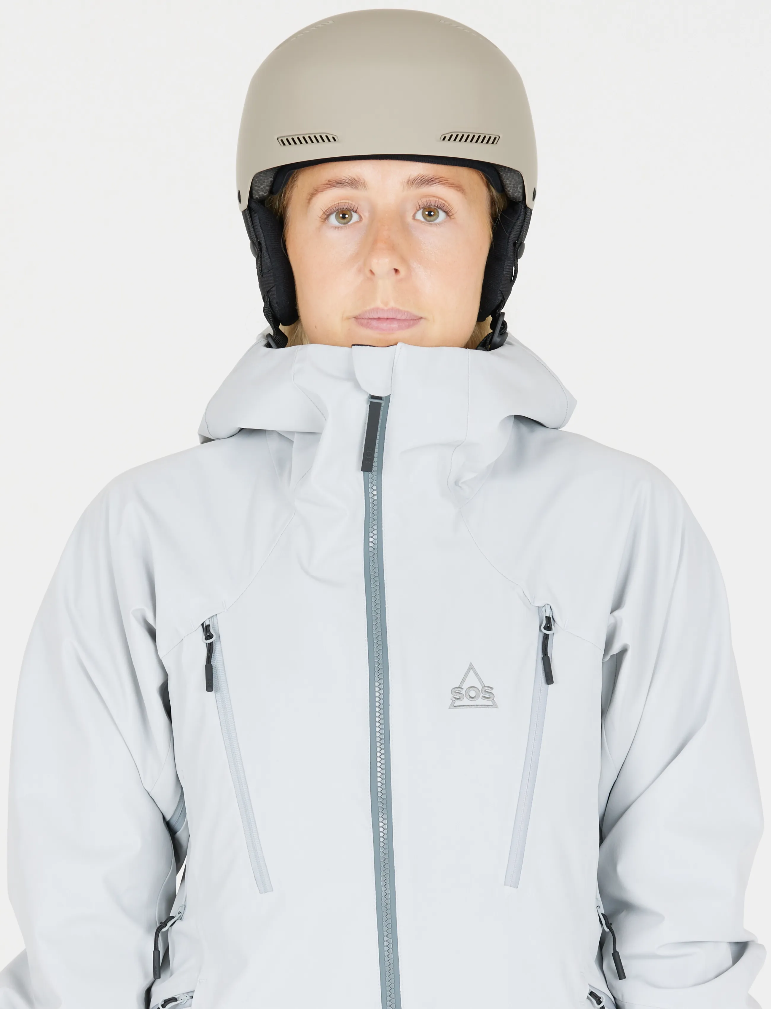 SOS Cooper Ski Helmet, Mænd, Ski Hjelm, Beige, Str: S(51-55CM)